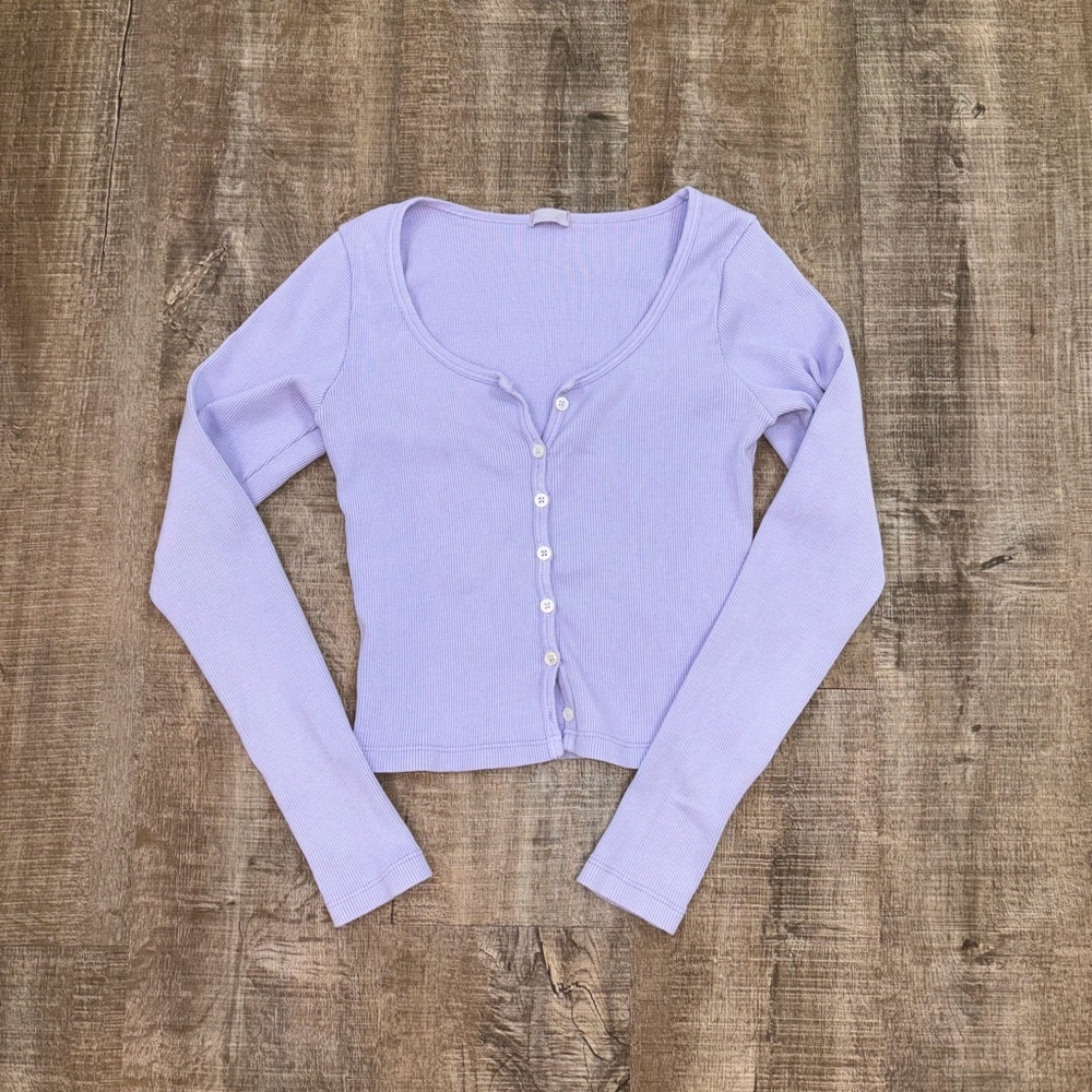 Pacsun Purple Long Sleeve Tee OS